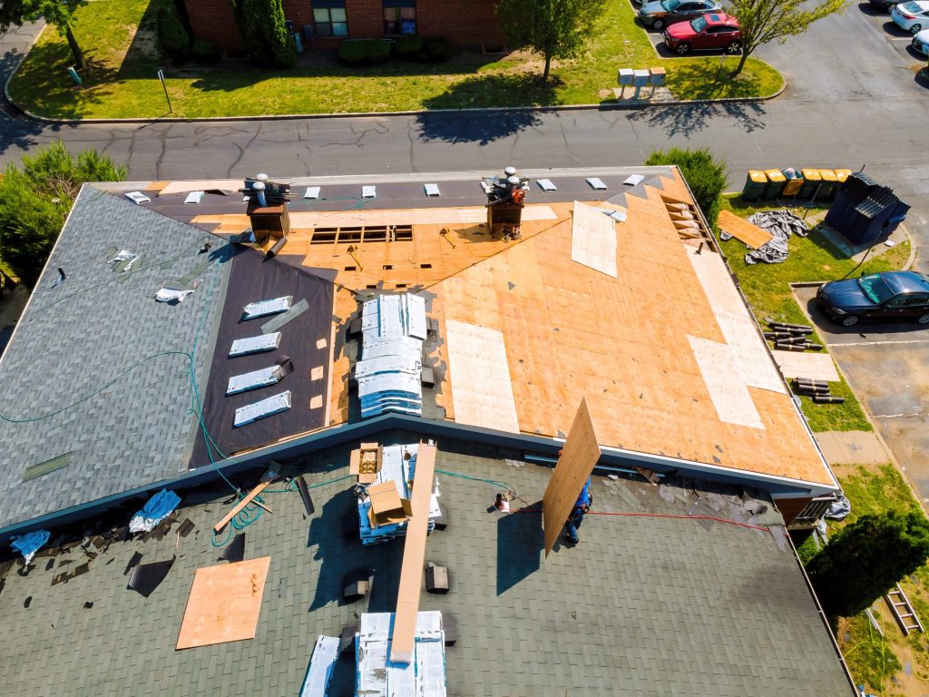 Roof install in progress in Bethel Park PA
